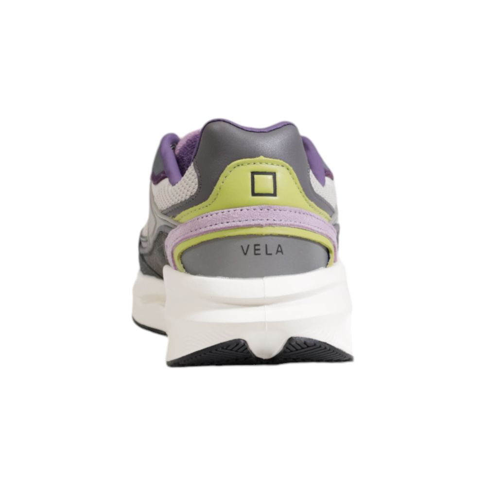 Gray Fabric Chunky Sneakers