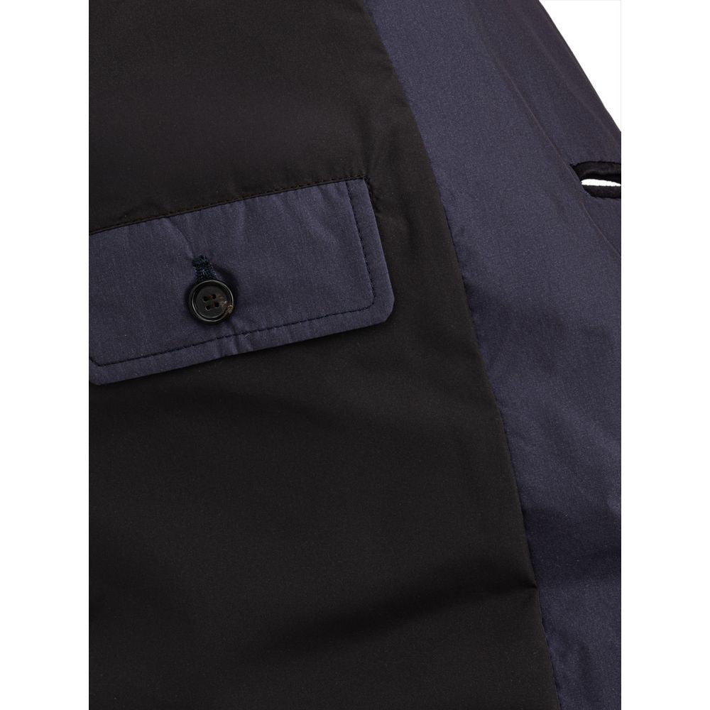 Blue Polyester Coat